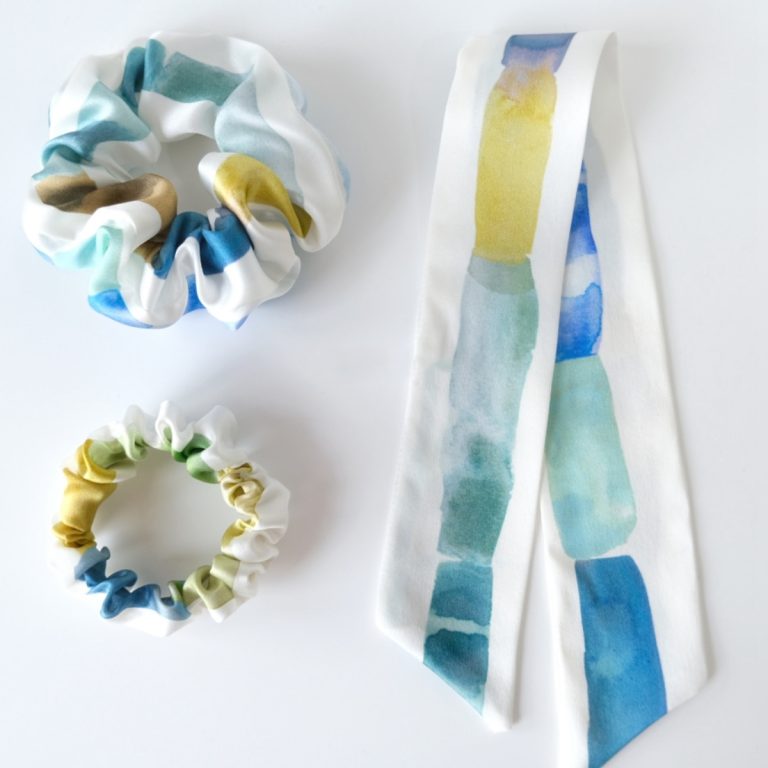 Twilly en soie sur mesure, impression de foulards personnalisés, fabricant de foulards